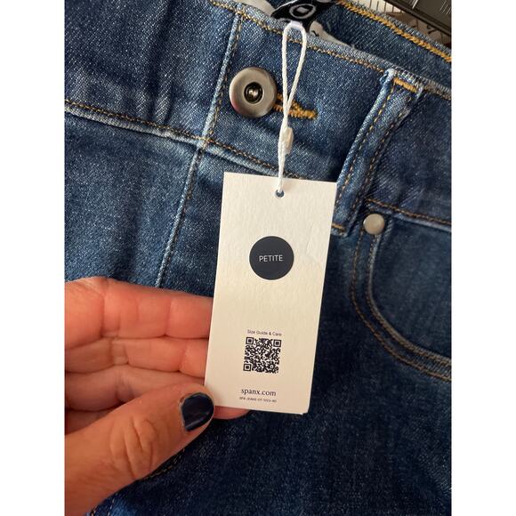 SPANX CROPPED WIDE LEG JEANS petite medium - Picture 6 of 8